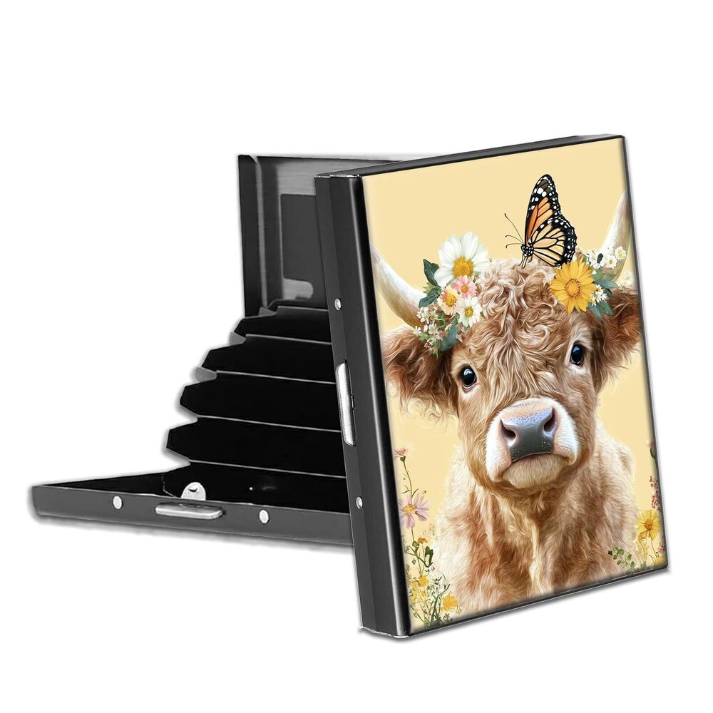 1044 Metal Credit Card Wallet, RFID Blocking Credit Card Holder with 6